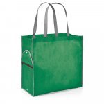11125. Sacola dobr&aacute;vel em non-woven (80 g/m&sup2;) - Verde
