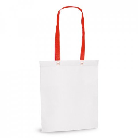 RECIFE. Sacola em non-woven (80 g/m&sup2;) termo-selado - Vermelho
