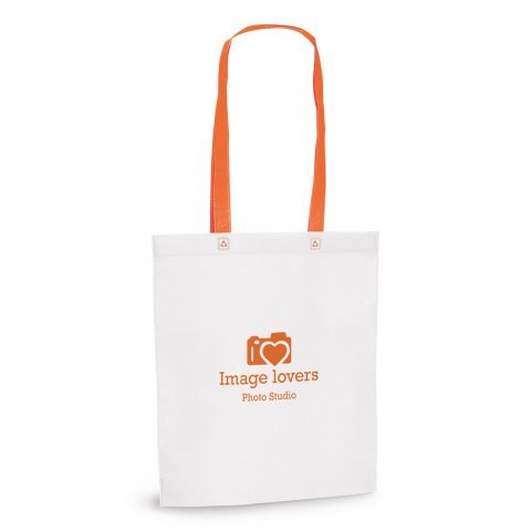 RECIFE. Sacola em non-woven (80 g/m&sup2;) termo-selado - Laranja