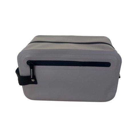 LARISSA. Bolsa de cosm&eacute;ticos em PVC 500D resistente a &aacute;gua - Cinza