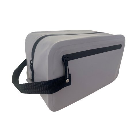 LARISSA. Bolsa de cosm&eacute;ticos em PVC 500D resistente a &aacute;gua - Cinza