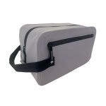 LARISSA. Bolsa de cosm&eacute;ticos em PVC 500D resistente a &aacute;gua - Cinza