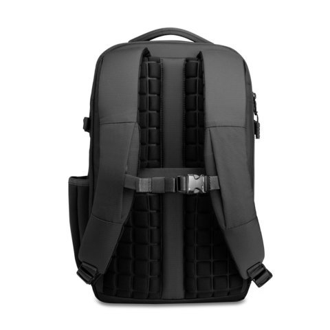 CANNES. Mochila de viagem em poli&eacute;ster 600D com compartimento para notebook 15" - Preto