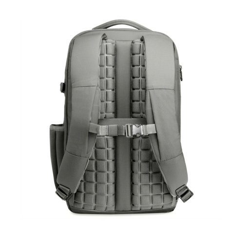CANNES. Mochila de viagem em poli&eacute;ster 600D com compartimento para notebook 15" - Cinza