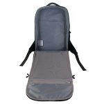 CANNES. Mochila de viagem em poli&eacute;ster 600D com compartimento para notebook 15" - Cinza