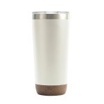 ROM&Aacute;RIO. Copo de viagem t&eacute;rmico em a&ccedil;o inox 500 mL - Bege
