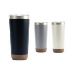 ROM&Aacute;RIO. Copo de viagem t&eacute;rmico em a&ccedil;o inox 500 mL