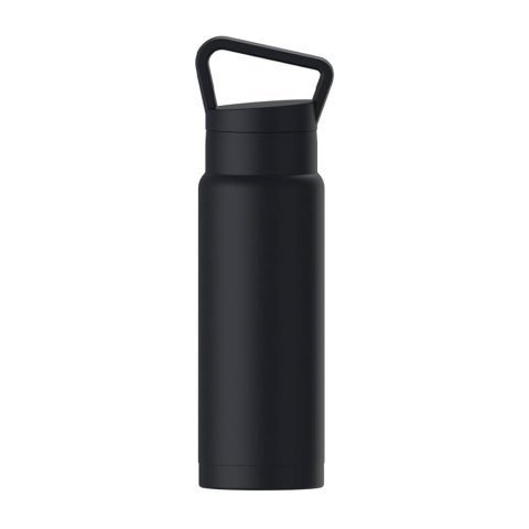 GA&Uacute;CHO. Garrafa t&eacute;rmica em a&ccedil;o inox 700 mL - Preto