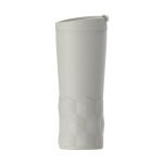 ZANETTI. Copo de viagem t&eacute;rmico em a&ccedil;o inox 450 mL - Bege