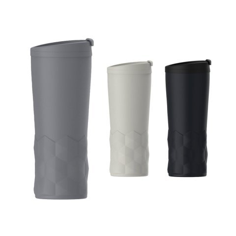 ZANETTI. Copo de viagem t&eacute;rmico em a&ccedil;o inox 450 mL