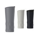 ZANETTI. Copo de viagem t&eacute;rmico em a&ccedil;o inox 450 mL