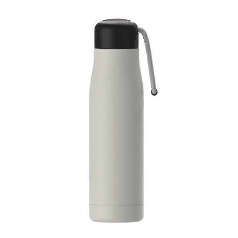 SCHERER. Garrafa t&eacute;rmica em a&ccedil;o inox 500 mL - Bege