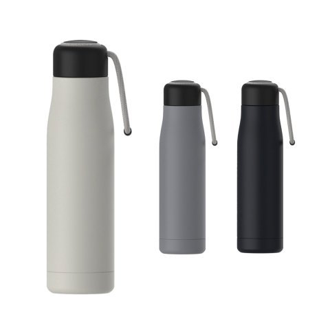 SCHERER. Garrafa t&eacute;rmica em a&ccedil;o inox 500 mL