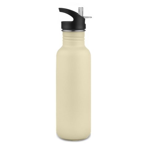 BELLUCCI. Garrafa em a&ccedil;o inox 750 mL - Bege
