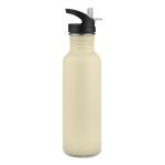 BELLUCCI. Garrafa em a&ccedil;o inox 750 mL - Bege