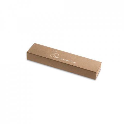 PENDULO II. Estojo em papel kraft para 1 caneta esferogr&aacute;fica - Natural