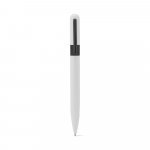 DANTAS. Caneta esferogr&aacute;fica em metal 60% reciclado com escrita em preto - Branco