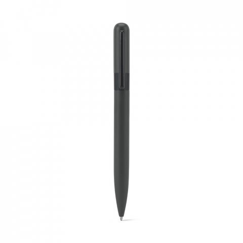 DANTAS. Caneta esferogr&aacute;fica em metal 60% reciclado com escrita em preto - Chumbo