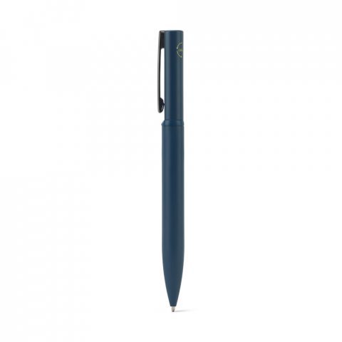 RODRIGUES. Caneta esferogr&aacute;fica elegante em metal 60% reciclado com escrita em azul - Azul