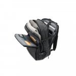 DALLAS PLATE. Mochila de viagem para notebook (17.3") em poli&eacute;ster reciclado 600D de alta densidade, com compartimento para arruma&ccedil;&atilde;o (29 L) - Preto