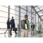 DALLAS PLATE. Mochila de viagem para notebook (17.3") em poli&eacute;ster reciclado 600D de alta densidade, com compartimento para arruma&ccedil;&atilde;o (29 L)