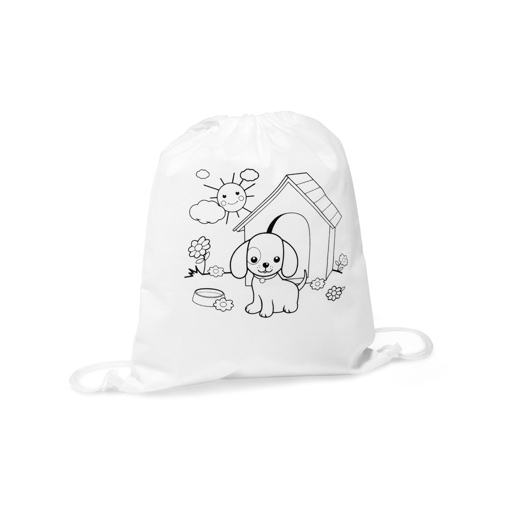 BALOO. Sacola tipo mochila para colorir em non-woven (80 g/m²) 2
