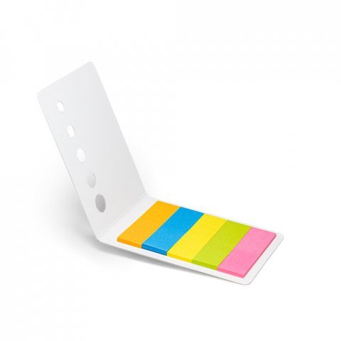 LINS. 5 blocos adesivados com 20 folhas em cart&atilde;o - Branco