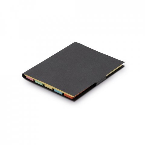 CAMPOS. 7 blocos adesivados com 25 folhas - Preto