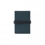 HILST. Caderno A5 com capa dura em 80% materiais reciclados (PU reciclado e poliéster reciclado) estruturado em duas partes: a primeira tem 128 páginas pautadas e a segunda 128 páginas lisas - Azul