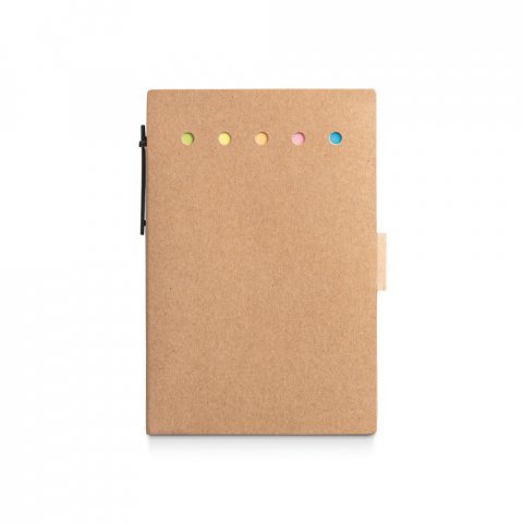 GULLAR. 6 blocos adesivados com 25 folhas cada e capa em papel kraft reciclado - Natural