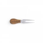 HAVEN. T&aacute;bua de queijos em madeira de ac&aacute;cia com 2 utens&iacute;lios em madeira de ac&aacute;cia e a&ccedil;o inox - Natural escuro