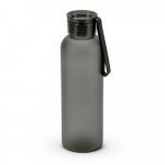 CARGNIN. Squeeze esportiva em PET 100% reciclado, com acabamento fosco 600 mL - Preto