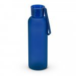 CARGNIN. Squeeze esportiva em PET 100% reciclado, com acabamento fosco 600 mL - Azul