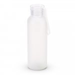 CARGNIN. Squeeze esportiva em PET 100% reciclado, com acabamento fosco 600 mL - Transparente
