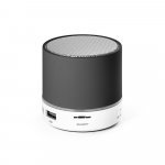 PERRY. Caixa de som com microfone em ABS - Preto