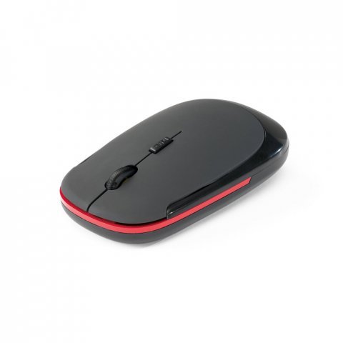 CRICK 2.4. Mouse wireless 2.4G em ABS 100% reciclado - Vermelho