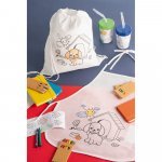 GUSTEAU. Avental de crian&ccedil;a para colorir em non-woven (80 g/m&sup2;)