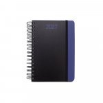 BRECHT A5. Agenda A5 em papel 100% reciclado e acabamento mate - Azul
