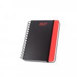 BRECHT A5. Agenda A5 em papel 100% reciclado e acabamento mate - Vermelho