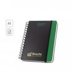 BRECHT A5. Agenda A5 em papel 100% reciclado e acabamento mate