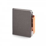 TAGORE A5. Agenda A5 em pele (58% reciclada) - Preto