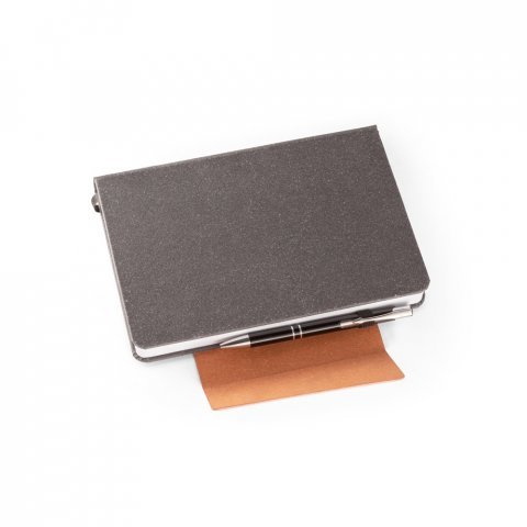 TAGORE A5. Agenda A5 em pele (58% reciclada) - Preto