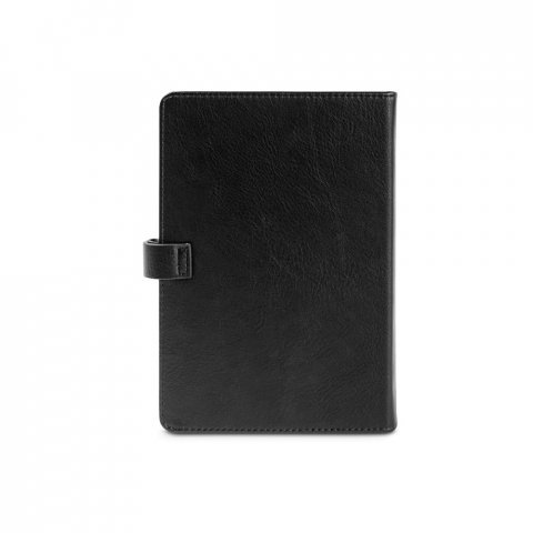 MUSSET A5. Agenda A5 em PU (58% reciclado) - Preto