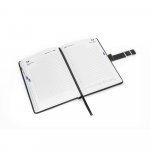 MUSSET A5. Agenda A5 em PU (58% reciclado) - Preto