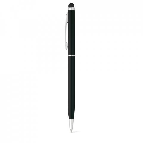 ZOE. Esferográfica em alumínio com escrita em azul - Preto