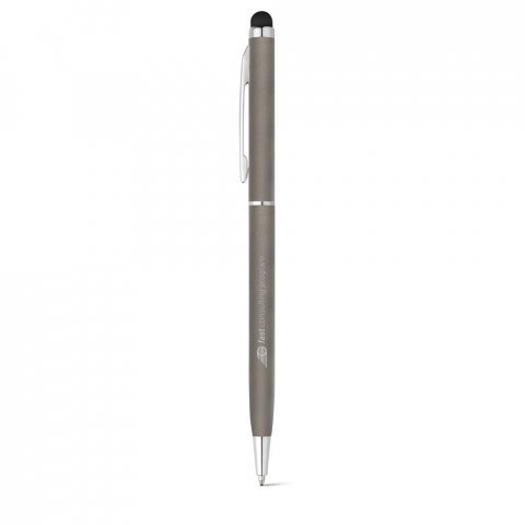 ZOE. Esferográfica em alumínio com escrita em azul - Chumbo