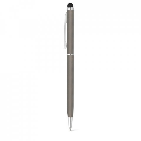 ZOE. Esferográfica em alumínio com escrita em azul - Chumbo