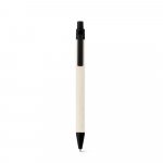 MILINK. Caneta esferogr&aacute;fica produzida atrav&eacute;s de pacotes de leite reciclado com escrita em azul - Preto