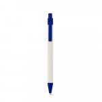MILINK. Caneta esferogr&aacute;fica produzida atrav&eacute;s de pacotes de leite reciclado com escrita em azul - Azul