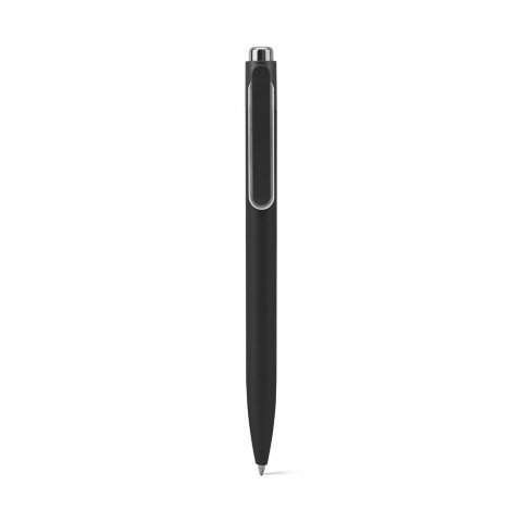 KYLIE. Caneta esferogr&aacute;fica em alum&iacute;nio 94% reciclado com escrita em azul - Preto